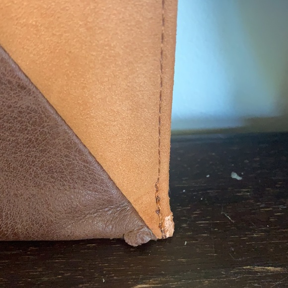 Leopard cowhide color blocked envelope bag - Picture 7 of 10